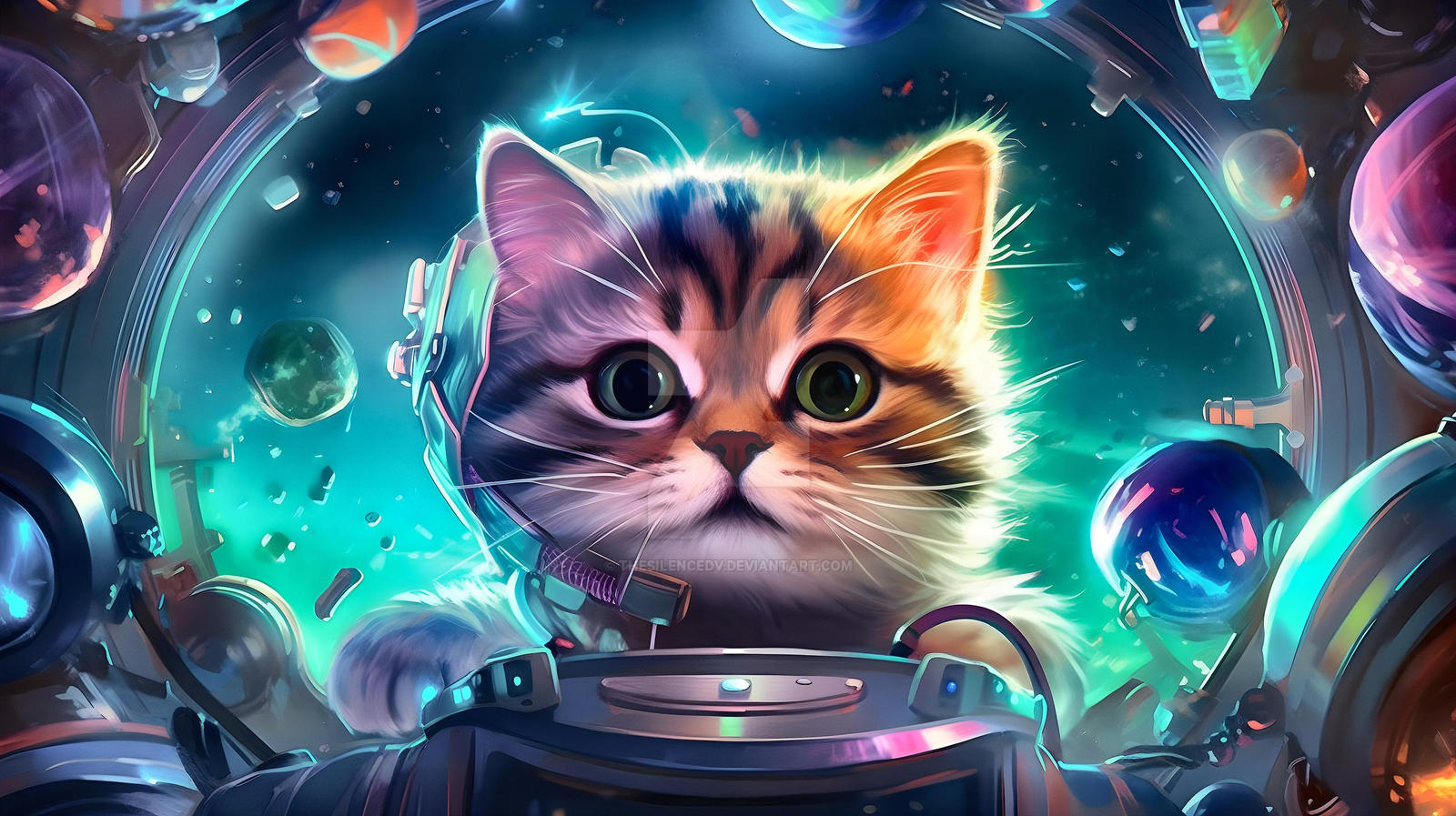 Starry Whiskers: Fairy Magic and Space Cats by TheSilencedV on
