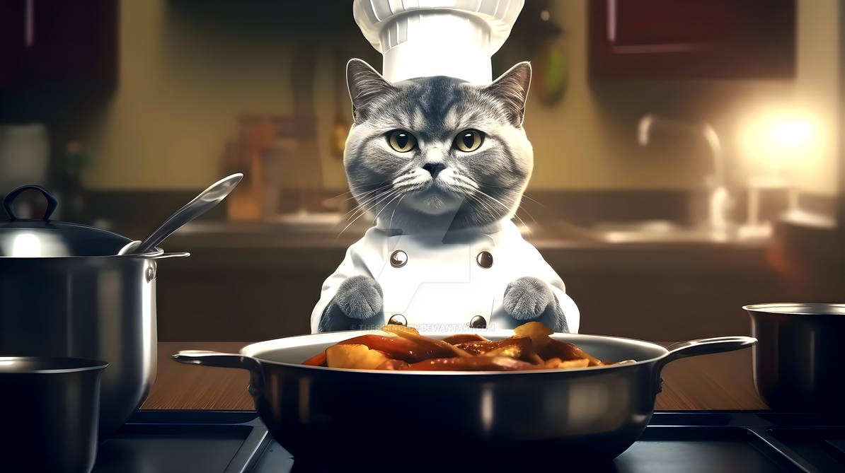Cooking Cat Ascii Whiskerlicious Delights: The Purrfect Cooking Cats by TheSilencedV on ...