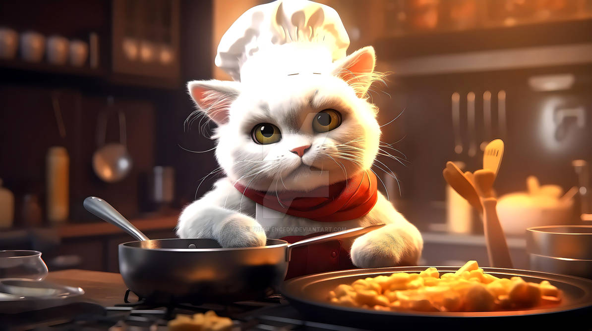 Cooking Cat Ascii Whiskerlicious Delights: The Purrfect Cooking Cats by TheSilencedV on ...