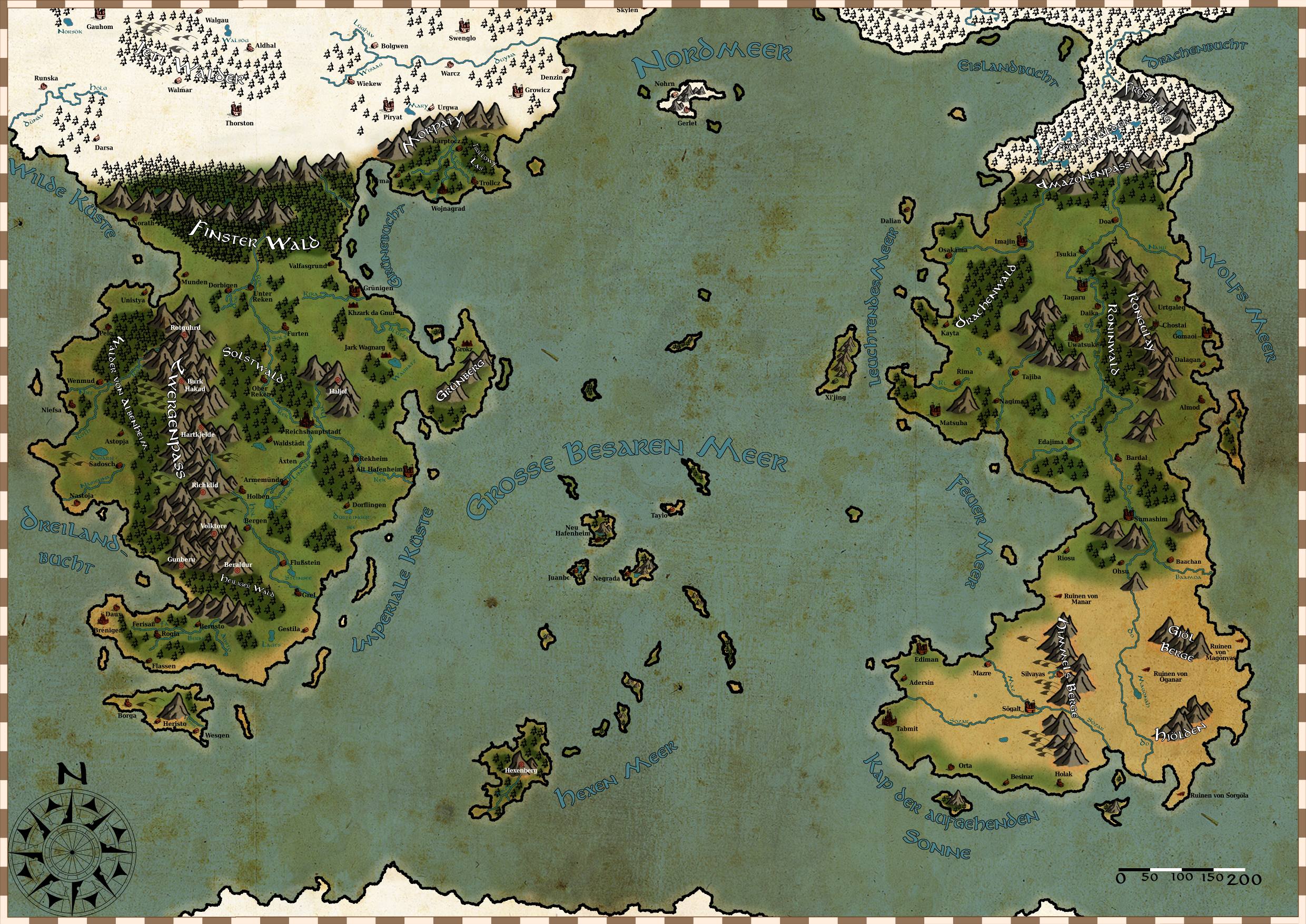 Fantasy Map Final By Sonoftroll On Deviantart
