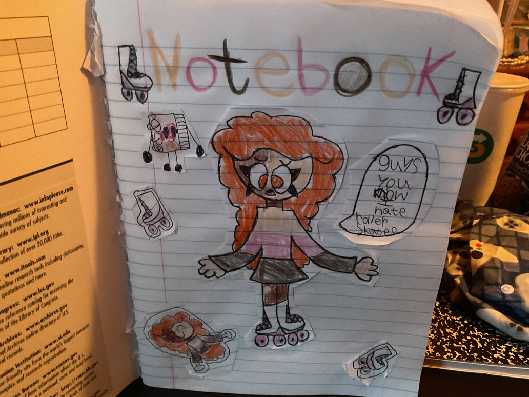 Justinholbert Notebook Deviantart My character notebook has roller skates on by artisfun12345678 on ...
