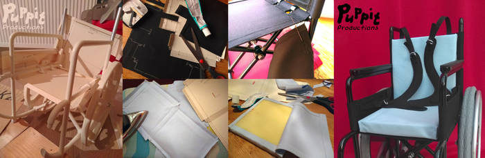 BJD wheelchair WIP: Sewing compilation by PuppitProductions