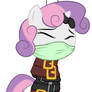 sweetie belle all strapped up