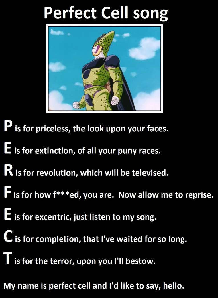 Perfect Cell song by MattX125 on DeviantArt