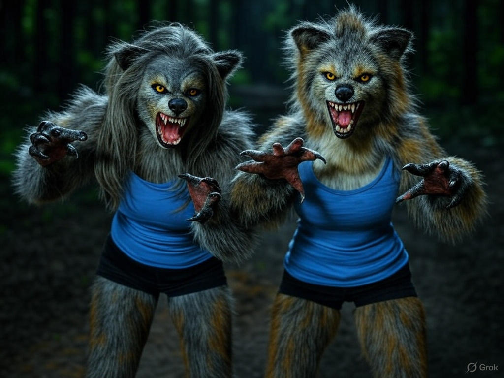 Warewolf Two Wolves Two Werewolves Friends (42) by blouder12 on DeviantArt
