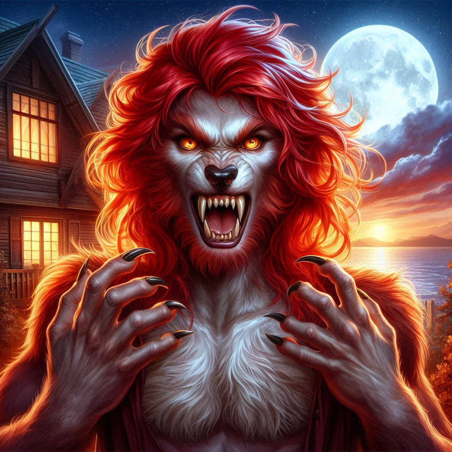 Delta Red Werewolf Redhair werewolf (4) by blouder12 on DeviantArt