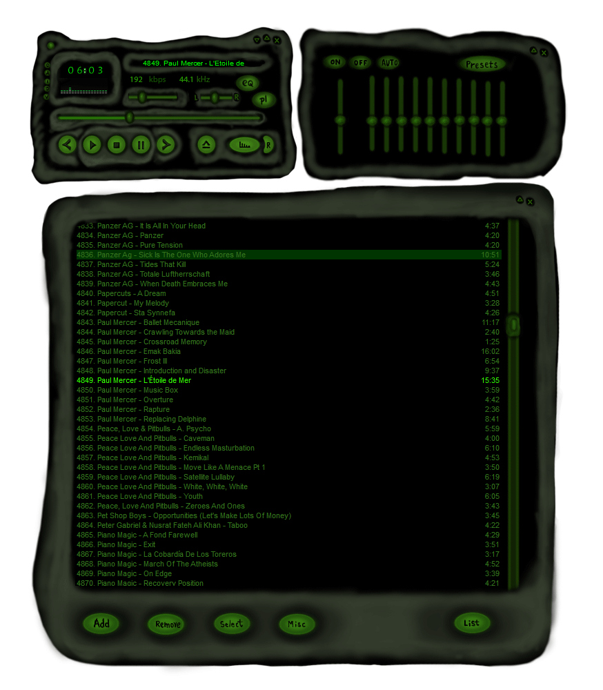 Winamp Skin Tutorial Deviantart Winamp Skin Design (Preview) by Kifffia on DeviantArt