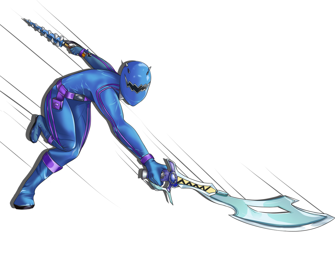 Blue Paleo Ranger by d2shield on DeviantArt