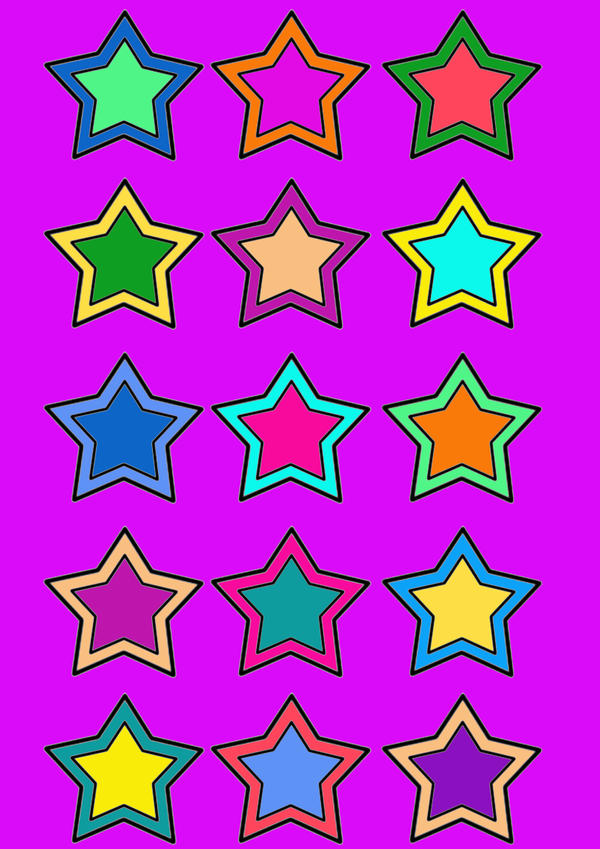 Coloured Stars. by princess-jessie on DeviantArt