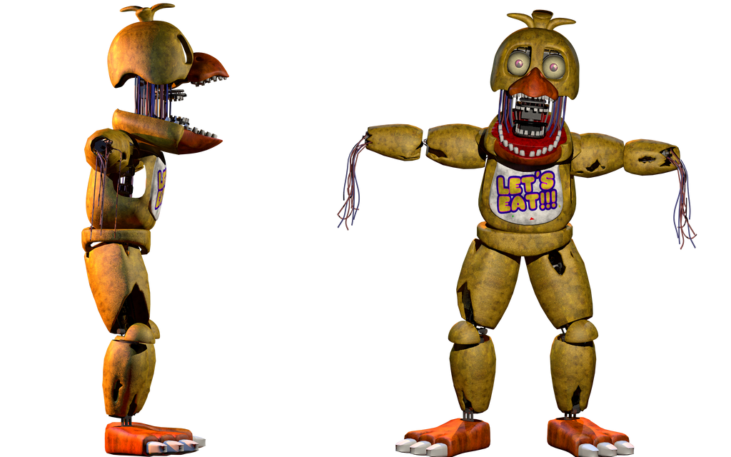 Withered Chica v8 ThrPuppet by XSessiveMarina on DeviantArt.