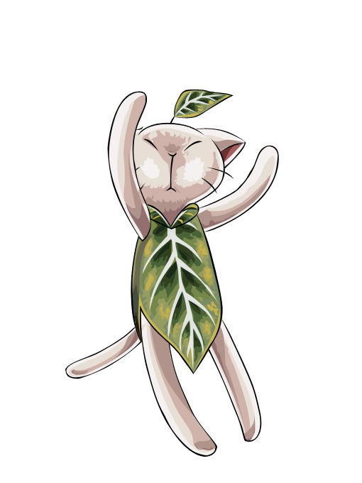 Leaf cat vexel