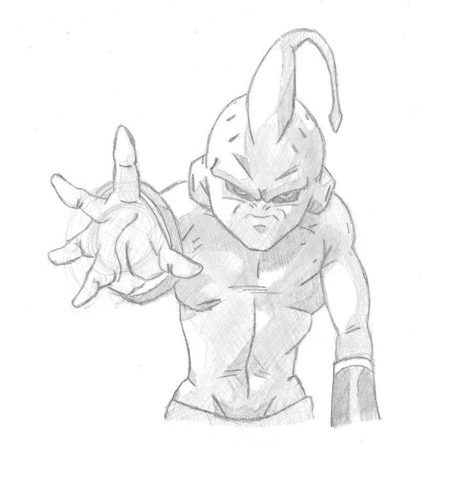 Kid Buu Sketch by Macfullmetal360 on DeviantArt