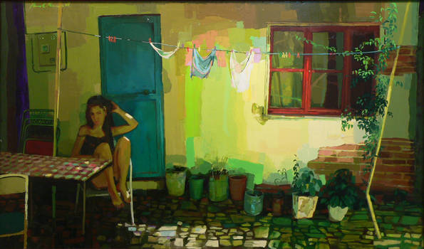 250 x 125cm oil on canvas