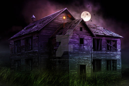 Premade background: Haunted House