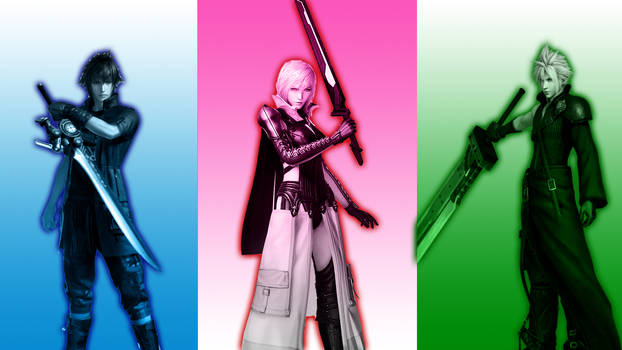 Final Fantasy Trio Wallpaper