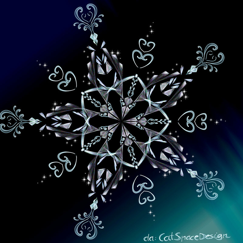 Snowflake Night by CatSpaceDesign on DeviantArt