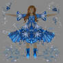 Spread Your Wings and Fly - Blue Winged Dress