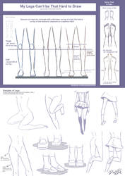 Legs drawing tutorial by darkn2ght