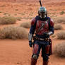 A Mandalorian on his way to the target (Star Wars)