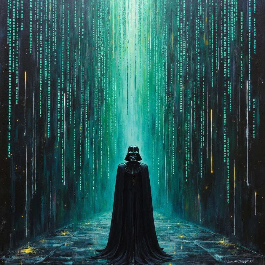 Darth Vader featuring the Matrix crossover by TastefulAI on DeviantArt