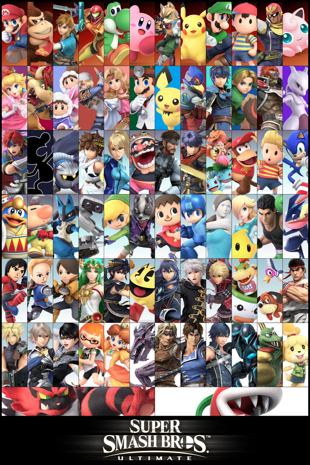Smash Ultimate Roster (2018) by SuperSonicBros2012 on DeviantArt