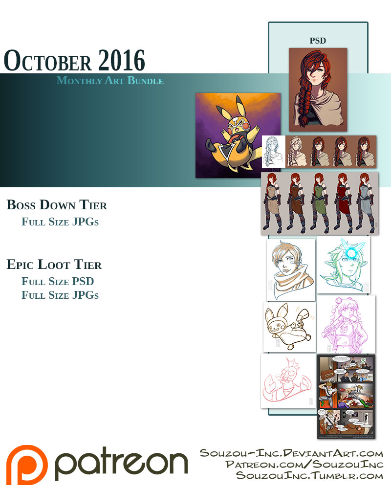 Patreon Art Bundle - October 2016