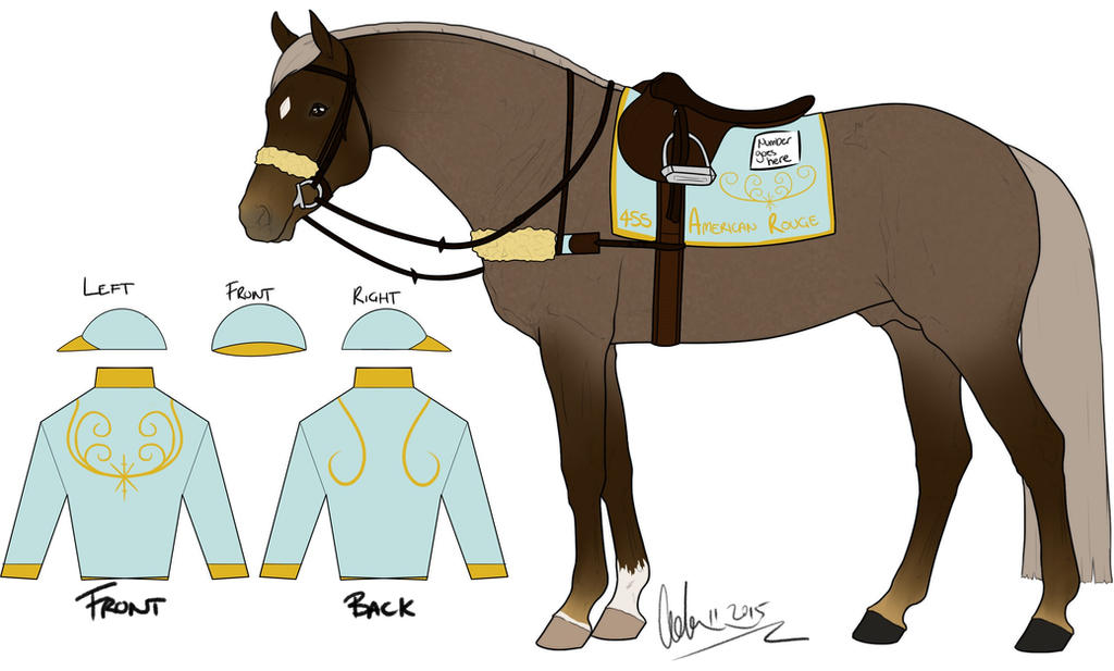 4SS American Rouge - Racing Tack and Silks