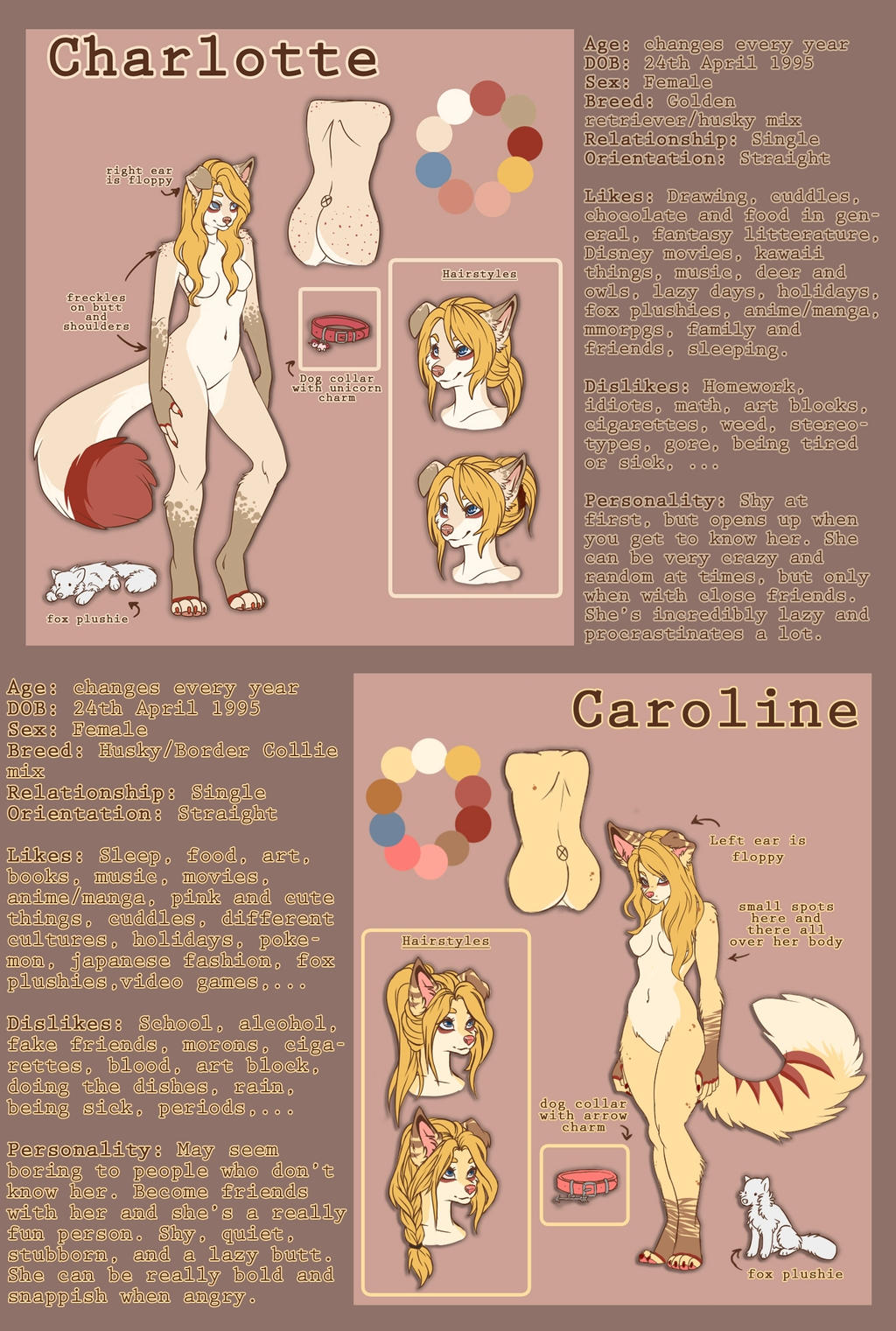 Charlotte and Caroline ref sheet.