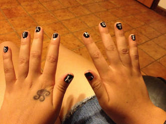 Death Note Nail Art