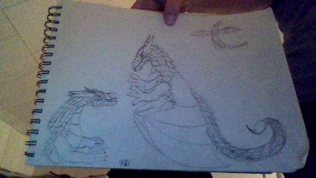 Armored Dragons with scorpion stingers