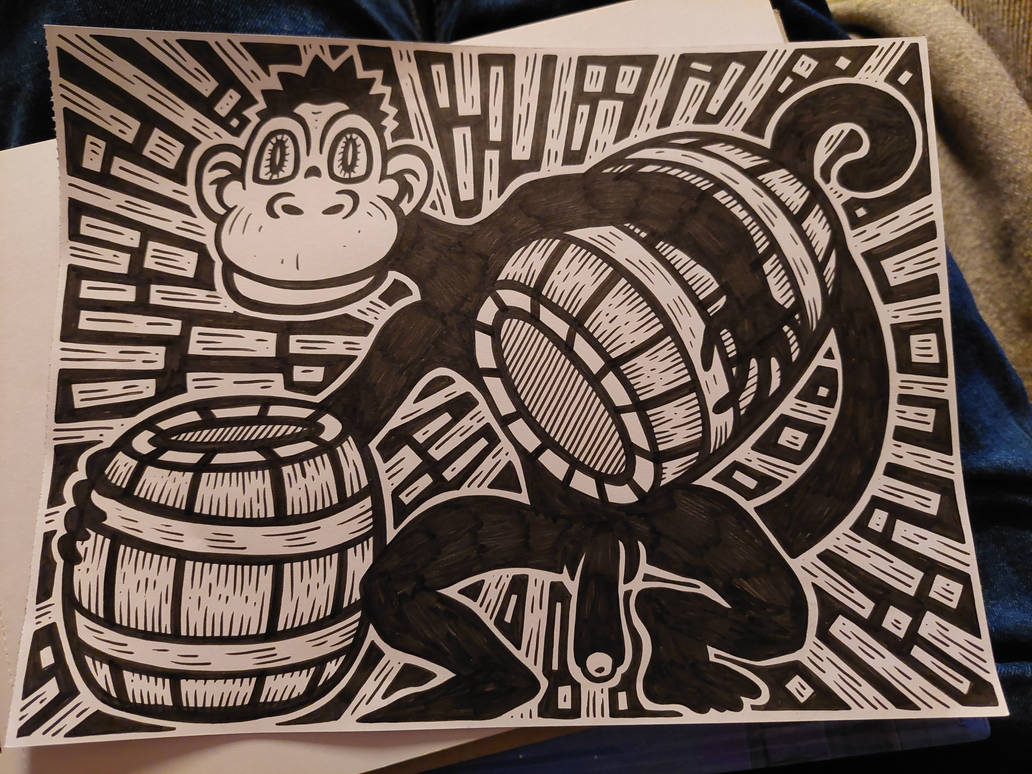Double Monkey Double barrel monkey by JanBennetsen on DeviantArt