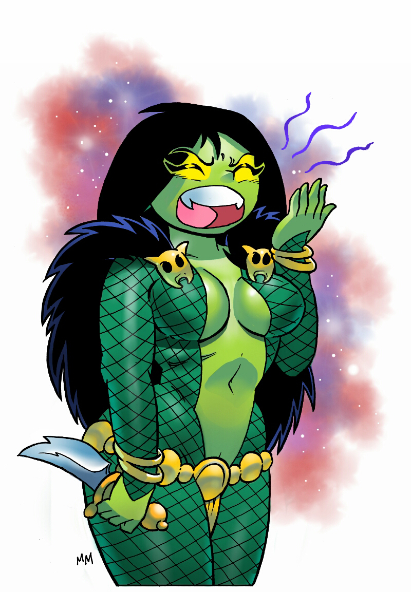 Gamora Yawns