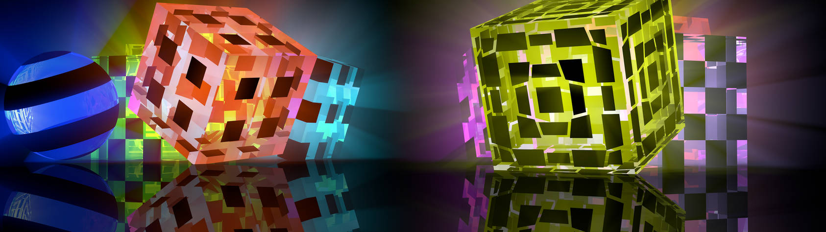 Cubes with Volumetric Light and Transparent Cubes