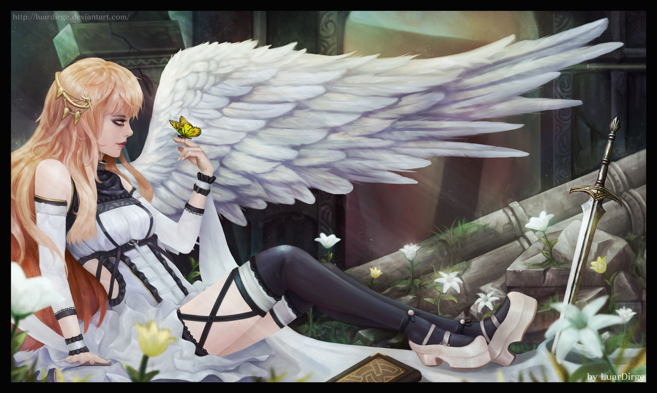 Wing Ridden Angel Thumbnail One Winged Angel by LuarDirge on DeviantArt
