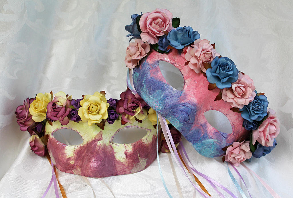 Spring Flowers Masquerade Masks by DaraGallery on DeviantArt