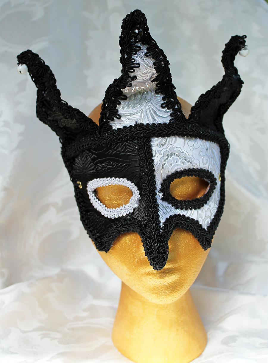 Brocade Jester Masquerade Mask