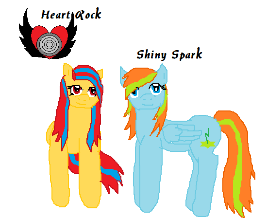 Heart Rock (New OC) and Shiny Spark