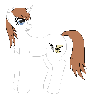 Me Ponified into a Mare. Name: Magic Feather