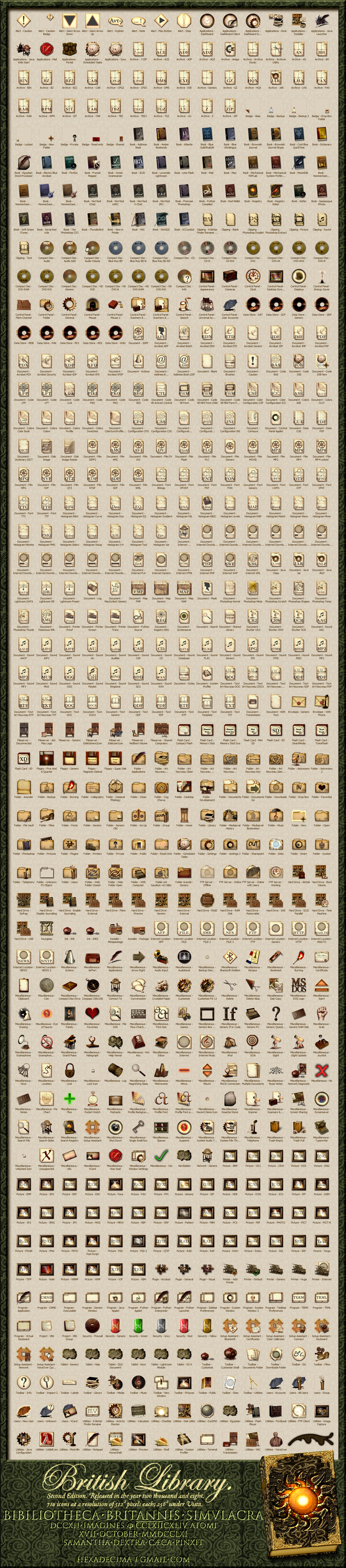 Library Icons Preview. 2nd Ed.