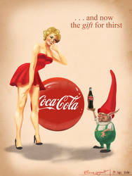 Coca-cola pin-up