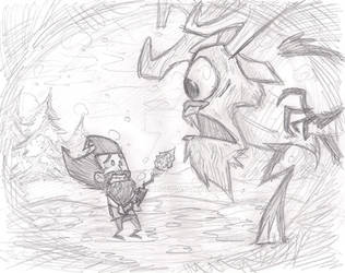 Don't Starve sketch - King of Winter
