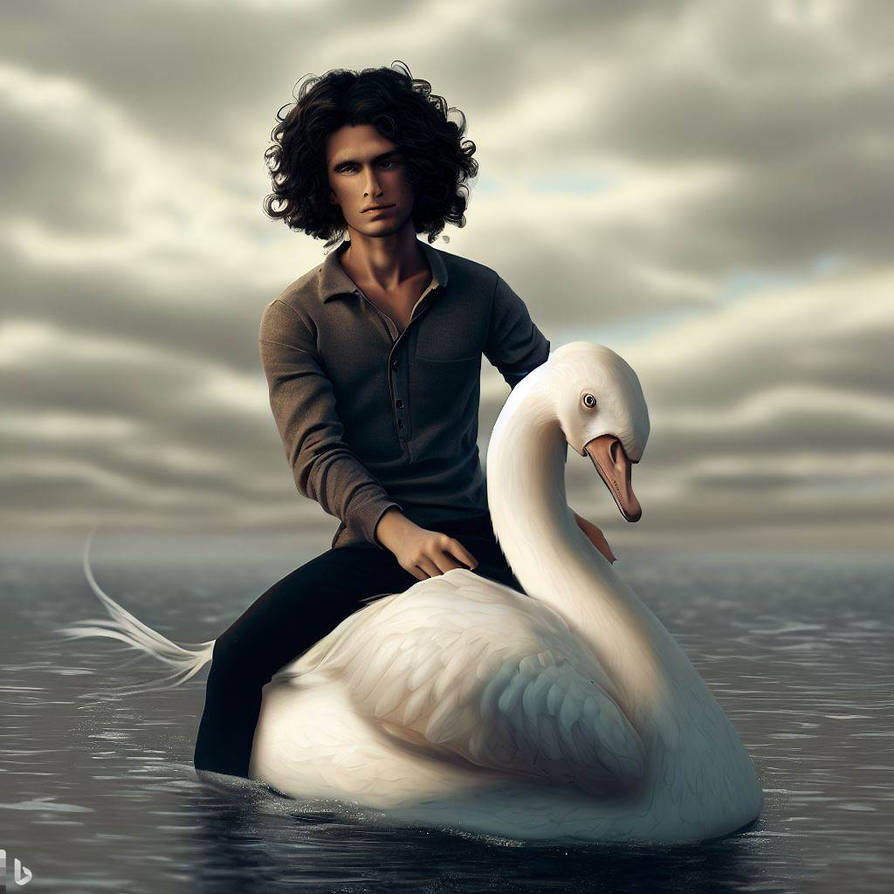 Swan Riding Alligator Ride A White Swan by NathanKyleRiggers on DeviantArt