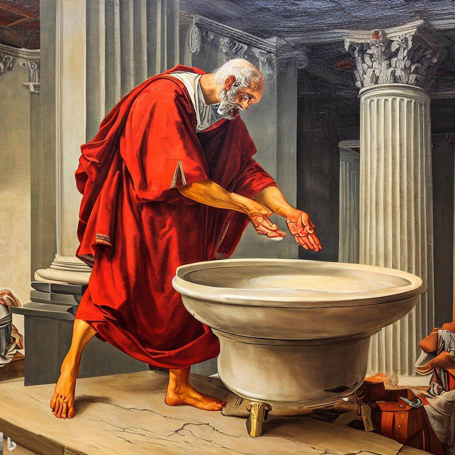 Pontious Pontius Pilate Washing His Hands by NathanKyleRiggers on DeviantArt