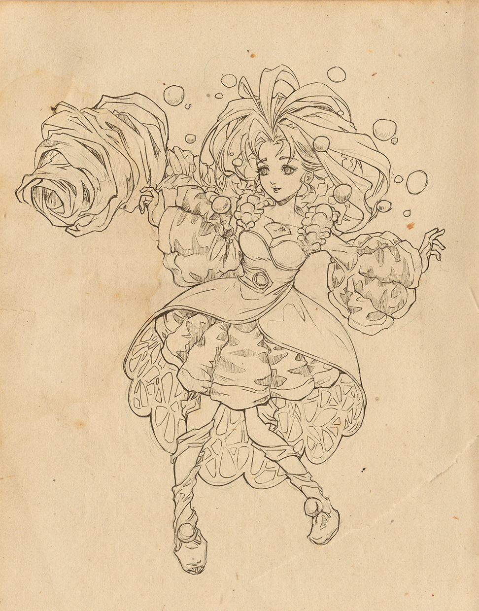 [Legend of Mana] Pearl - Lineart