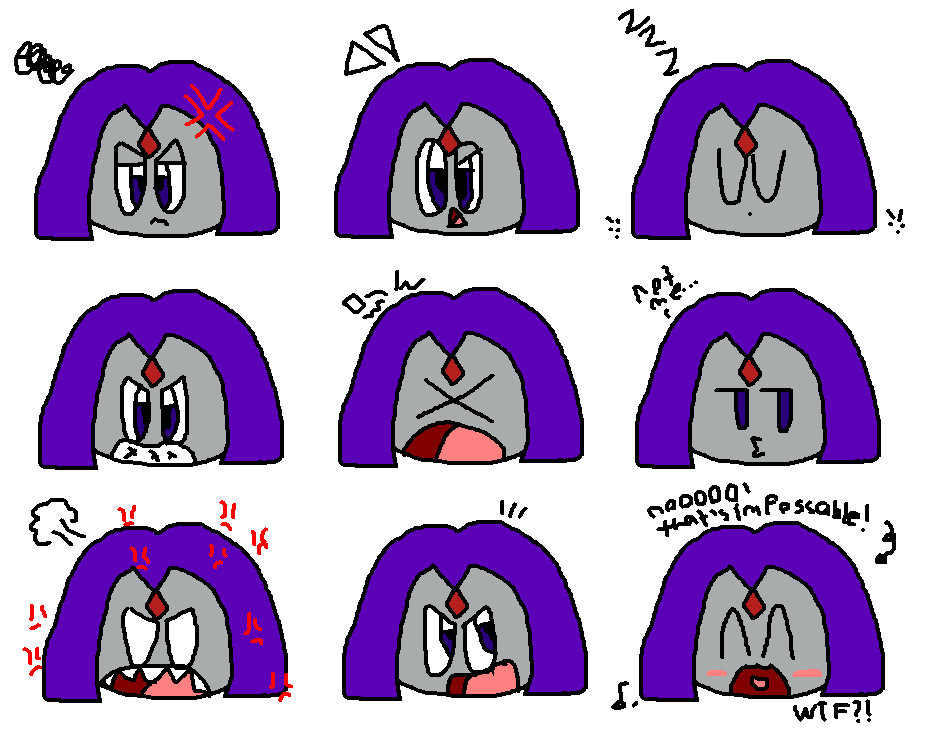 Raven Rage Form Raven's making faces by RedPandaGirl2K5 on DeviantArt