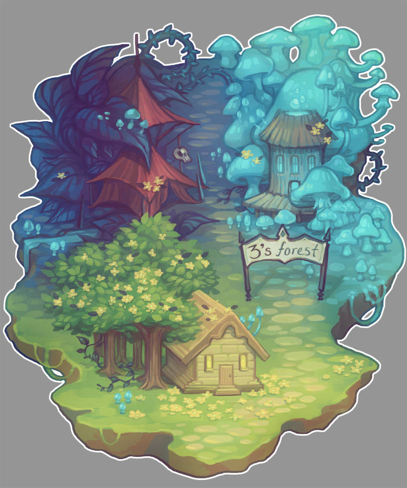 3's Forest Map by ficklegoddess on DeviantArt