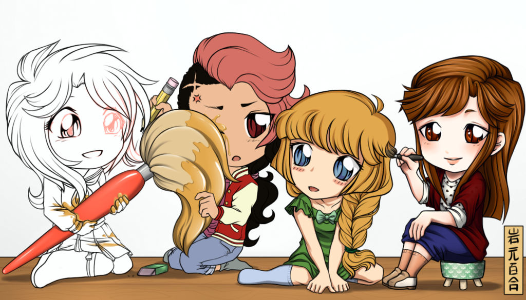Commission Chibis by IwamotoYuri on DeviantArt