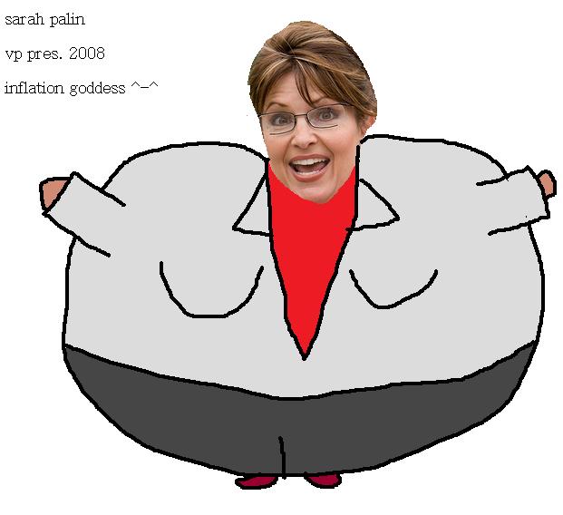 sarah palin inflated