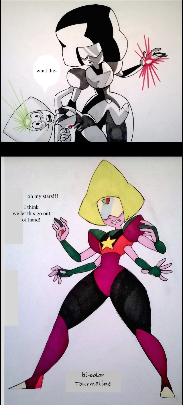 Bi-color Tourmaline (Fan Fusion)