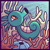 Pokedex Challenge #116 Horsea (Shiny)